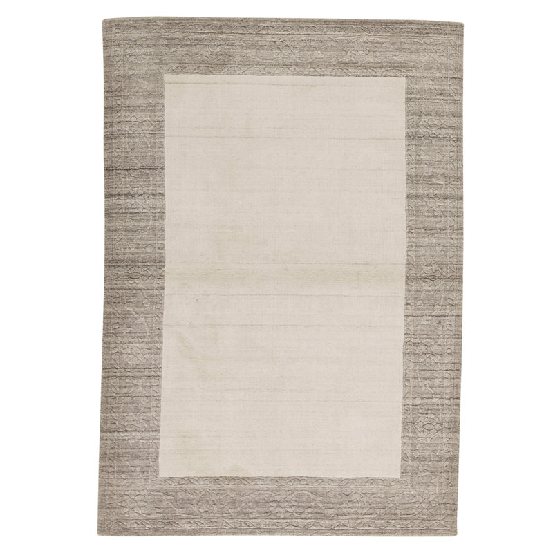 Handmade Wool Area Rug, Rectangle 4' x 6'