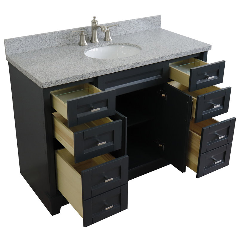 Ensemble de meuble-lavabo simple 49 po Brooten, Gris