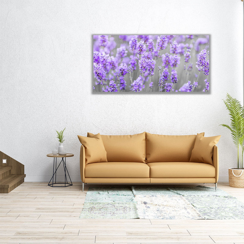 Lavender Farm - Canvas Print Wall Art, 10" H x 20" W