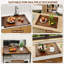 Couvercle de poêle à nouilles en bois (prêt à l'emploi), couvercles de poêle pour cuisinière électrique, plateau de service de cuisine rustique décoratif en bois,-108090750