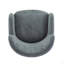 Fauteuil d'appoint incurvé rembourré à oreilles-470816173