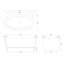 Rose 1510mm x 760mm Freestanding Soaking Acrylic Bathtub