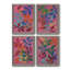 «Vivid Stems I», ensemble de 4 reproductions sur toiles encadrées-500940437-500940436