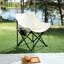 Chaises de camping pliantes 2 pièces Beige-120256236