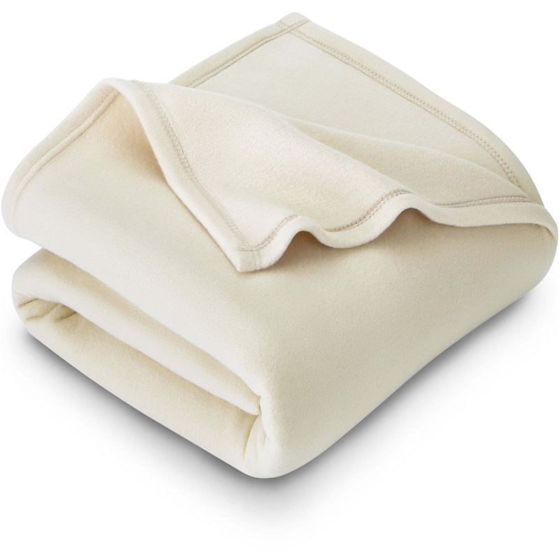 Couverture polaire légère, Crème, Jeté