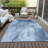 Kyrie Washable Abstract Indoor / Outdoor Rug-1878081972