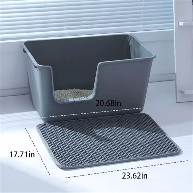 Plastic Litter Mat, 0.11" H x 23.62" W x 17.71" D