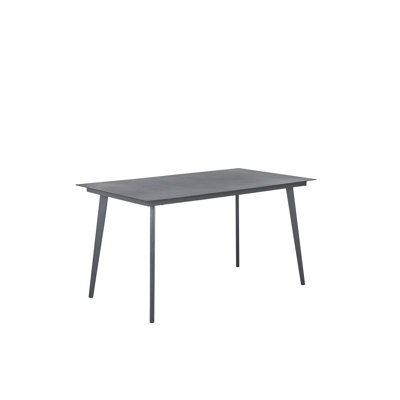 Hangah Rectangular Metal Outdoor Dining Table , 140cm cm W 80cm cm D