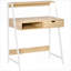 Bureaux, bureau d'ordinateur pour petits espaces - table d'écriture de 31,5 po avec tiroir Tablettes | Finition naturelle | Bois d'ingénierie