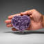 Genuine Amethyst Crystal Cluster Heart From Uruguay (277 Grams)