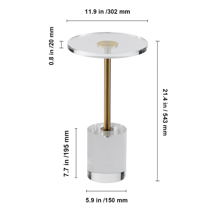 Pedestal End Table