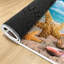 Tapis d'intérieur lavable à la machine Clear Starfish Seashells Beach Water Summer