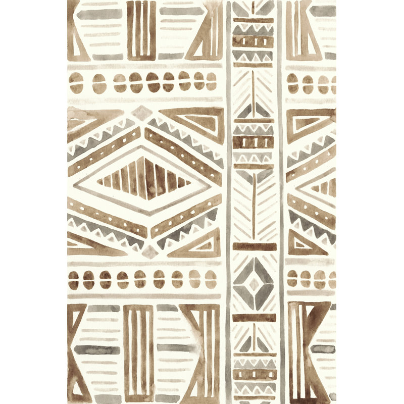 Tribal Impressions II by June Erica Vess - Wrapped Canvas Art Prints, 46cm H x 30cm W x 3.8cm D