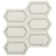 Bianco Dolomite Pavilion Picket 12 in x 12 in. Polished Marble Mesh-Mounted Mosaic Tile