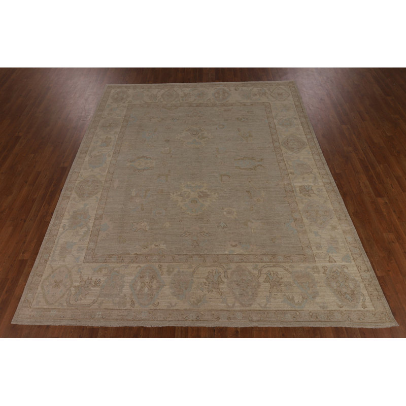 Earth Tone Vegetable Dye Oushak Area Rug