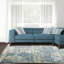 Tapis beige/bleu Serafina-1431649044