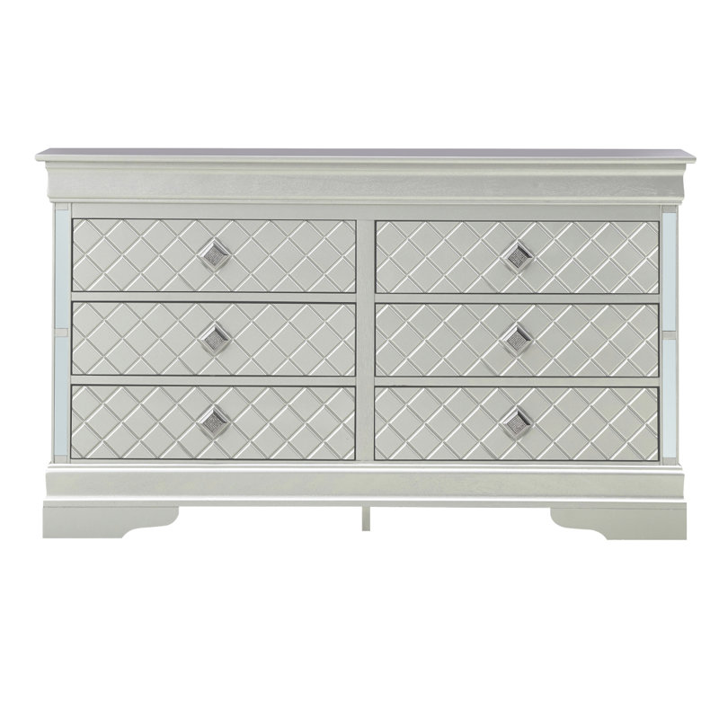 Commode avec 6 tiroirs pour la chambre à coucher