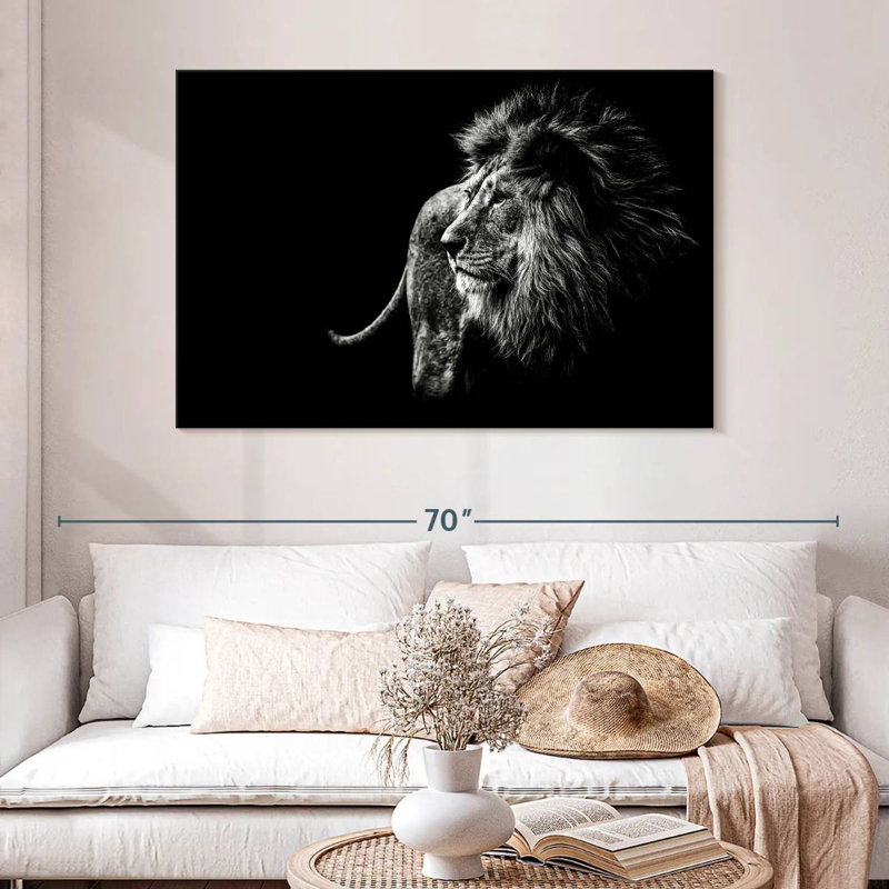 Tête de lion Brampt, H 32 po x l 48 po