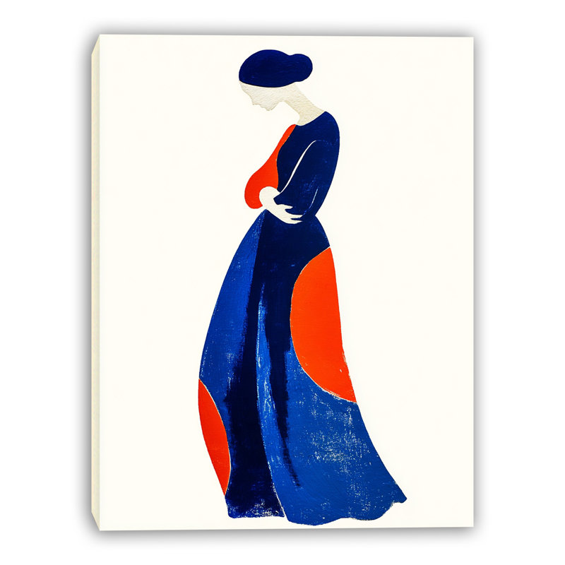 «Flowing Silhouette», art mural sur toile tendue, H 40 po x l 30 po x P 1,5 po