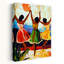 «Joyful Dancing Women», art abstrait coloré et coloré, paysage d'été-129151248