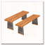 Banc de patio en bois-312857589