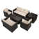 Barrada 7 - Person Patio Conversation Sets with Cushions