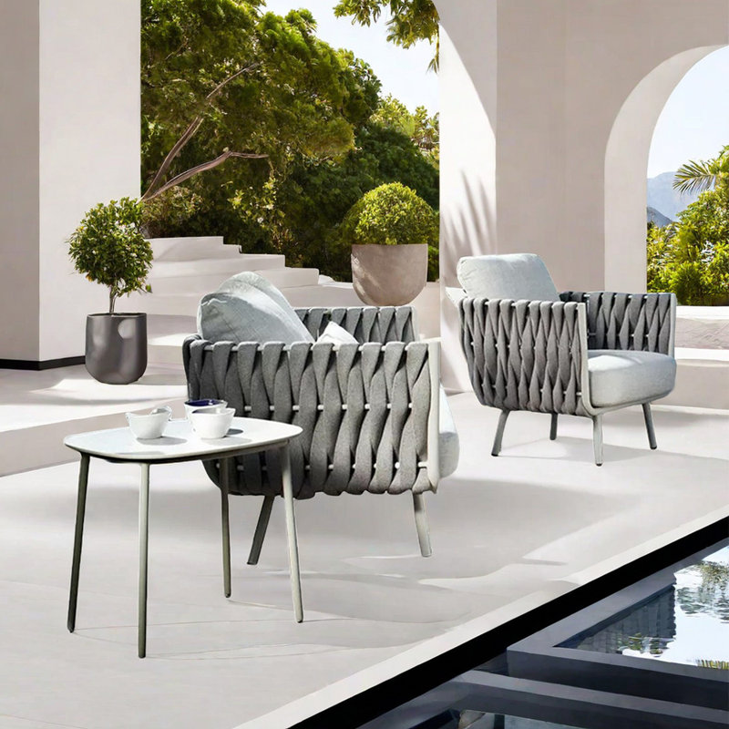 Misconis waterproof fabric patio sofa set