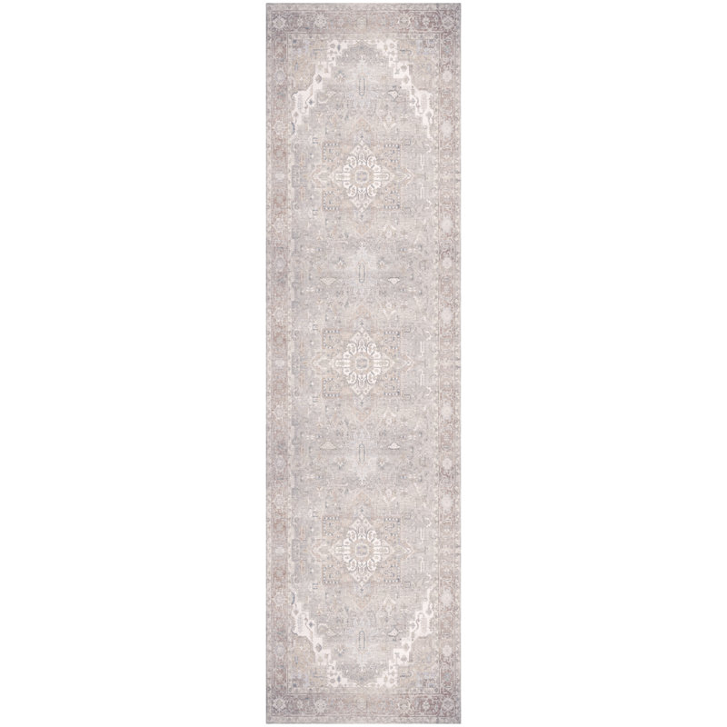 Hennings Machine Washable Vintage Area Rug, Runner 2'2" x 8'