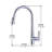 Single Handle Pull Down Sprayer Kitchen Faucet in Chrome