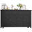 🚪 55" Farmhouse Console Table with Storage - Entryway Cabinet with Drawers & Adjustable Shelves for Hallway, Living Room-240969257