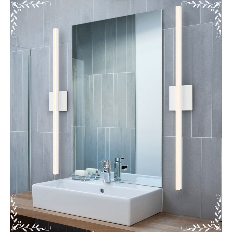 Stix 1 - Light LED Vanity Light, Satin White