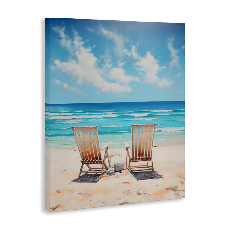 Toile Adirondack Beach Chairs View, design par LSR Design Studio, H 20 po x l 16 po