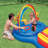 Intex 9.75ft x 6.3ft x 53in Rainbow Slide Kids Play Inflatable Pool Ring Center