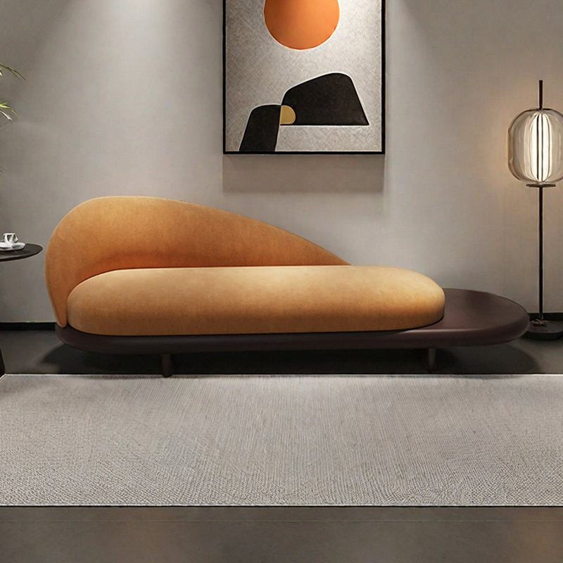 Méridiennes d'intérieur Modern Sofa Home Leisure, Orange, Orienté à gauche (vu de face)