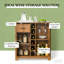 Armoire de rangement avec rangement, armoire à vin, armoire rétro