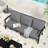 Mornlift 1-Piece Aluminum Outdoor Sofa With Gray Cushions-122506440
