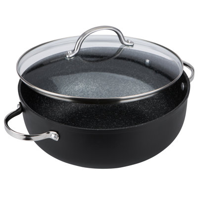 Prestige Scratch Guard Non Stick Casserole Dishes with Lids Ovenproof 28cm - induction Suitable Casserole Dish 5.7L, Dishwasher Safe, Scratch Resistant Cookware