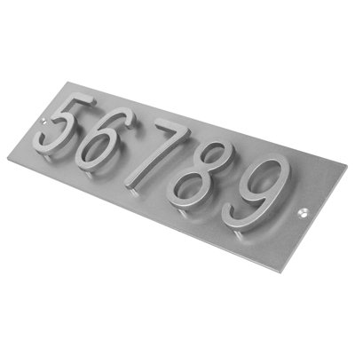 Royal Shade Floating Horizontal Aluminum Address Plaque – Customized 5-Digit