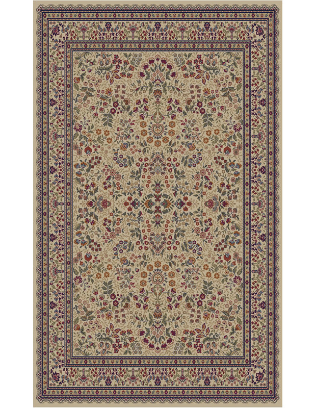 Tapis ivoire Edmont, Tapis de couloir 2 pi 3 po x 7 pi 7 po