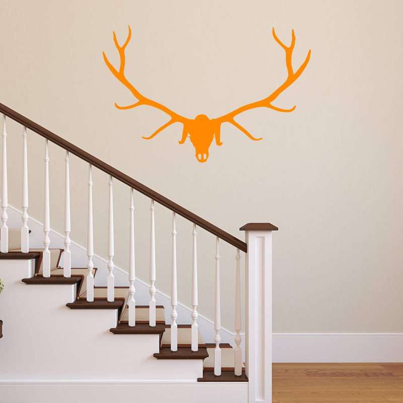 Animals Wall Decal, 18" H x 24.5" W, Orange