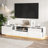 4-Drawer TV Stand With Glossy Finish And Warm Lights-738204555