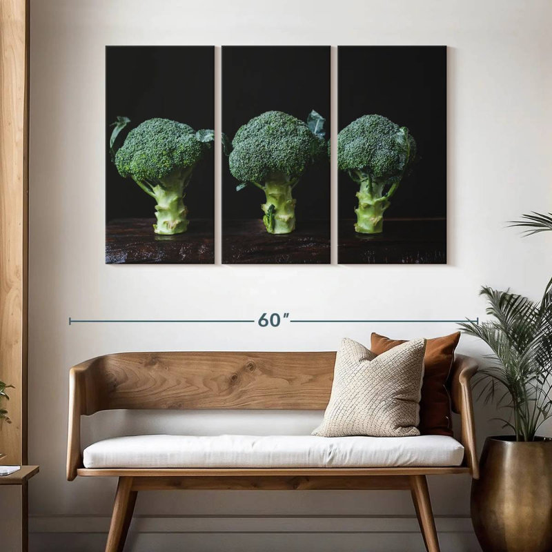 Yarlin Healthy Broccoli, 32" H x 50" W