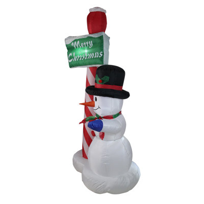 Décoration de Noël gonflable avec bonhomme de neige 6 pi