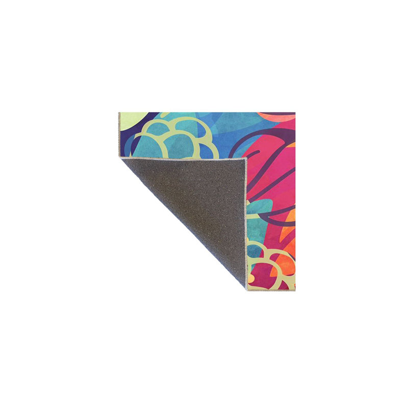 Colorful Themed Patterned Woven Base Machine Washable Rug, Runner 3'3" x 6'7" Rug Pad Included
