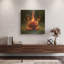 «Red Rose on Fire 4» par Rey Klimt, art mural en métal-745008833