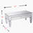 Darien Contemporary Mirrored Rectangular Cocktail Table