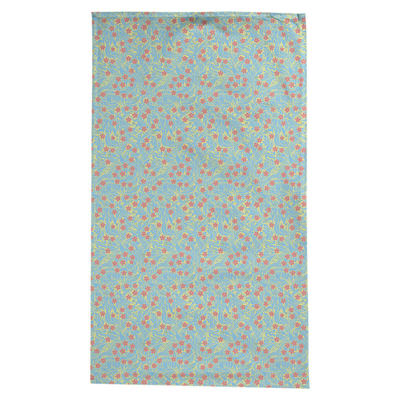 Nappe florale à tourbillons Leffel, Jaune/Bleu/Rose