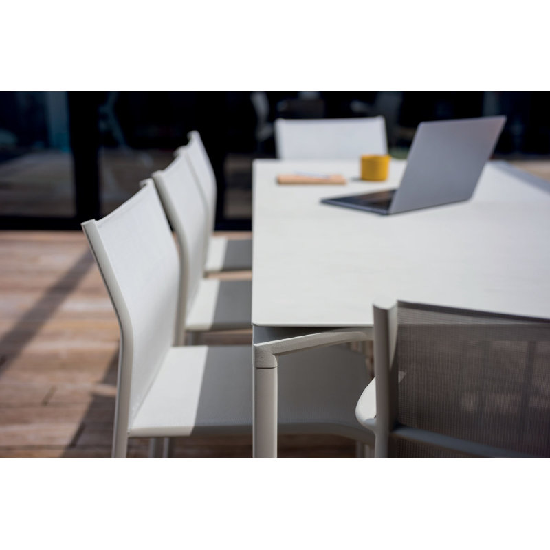 Table de salle à manger Cadiz, Gris argile, 2