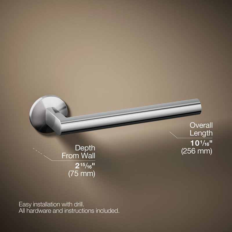 Components™ Towel Arm, Polished Chrome