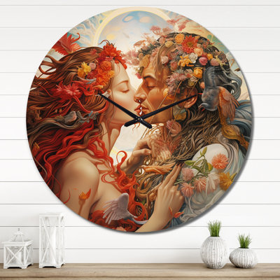 Horloge murale Divine Couple
